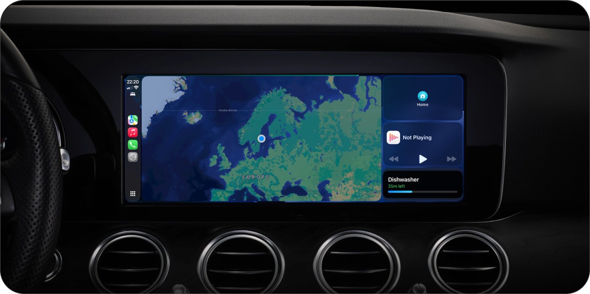 Live activity in the CarPlay dashboard.