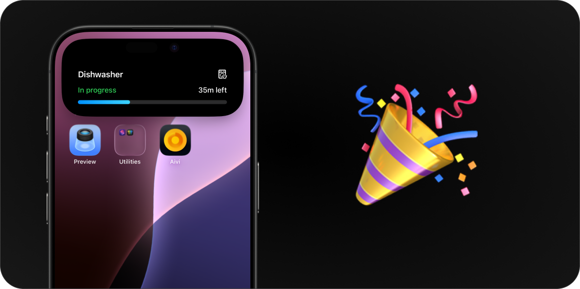 Presents a newly received live activity on an iPhone.